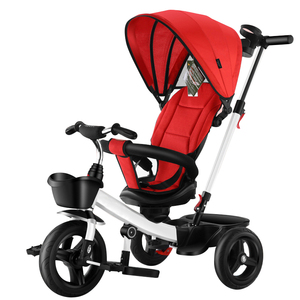 <span class=keywords><strong>Triciclo</strong></span> Infantil con Paraguas, Marco de Acero, 4 en 1, Asiento Giratorio de <span class=keywords><strong>360</strong></span> <span class=keywords><strong>Grados</strong></span>, <span class=keywords><strong>Triciclo</strong></span> para Bebés y Niños Pequeños con Barra de Empuje - Product Image 4