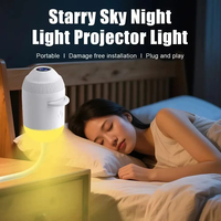Projecteur LED 4K HY300 Veilleuse Bébé Thèmes Océan/Lune/Étoiles Haut-parleurs Intégrés USB Portable pour Maison/Voiture/Noël - Ventes Flash