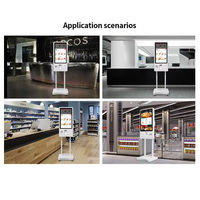 Machine de point de vente à écran tactile de kiosque d'auto-commande de 32 pouces avec terminal de paiement, type de support au sol