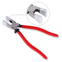 Logo OEM Pince coupante pour verre de 8 pouces à mâchoire incurvée Pince coupante pour brise-verre en métal Pince porte-clés Outil de bris de verre
