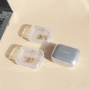 Étui pour écouteurs en silicone transparent TPU compatible Realme Buds Air <span class=keywords><strong>7</strong></span> <span class=keywords><strong>Pro</strong></span>, housse durable pour écouteurs pour <span class=keywords><strong>Airpods</strong></span> et appareils similaires - Product Image 1