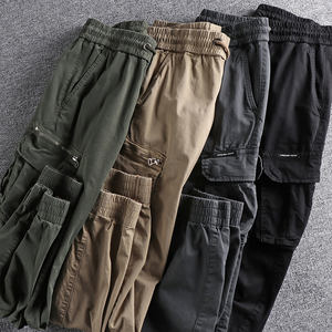 Leggings <span class=keywords><strong>con</strong></span> <span class=keywords><strong>cerniera</strong></span> Casual in cotone lavorato Vintage e lavato pantaloni tattici Cargo da <span class=keywords><strong>uomo</strong></span> - Product Image 6