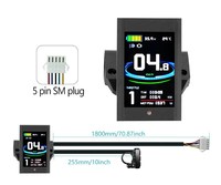 Écran LCD couleur pour vélo électrique, petit écran TFT KT-LCD12 intelligent de Suzhou, écran coloré pour vélo électrique