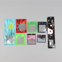 Emballage personnalisé imprimé, recyclable, résistant à l'humidité, à fermeture éclair 3 côtés, pochette plate en PE/aluminium avec fenêtre transparente pour sushi et lait