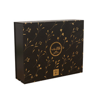 Bouteille en verre avec couvercle et base en carton de luxe personnalisée à rabat pot de miel boîtes d'emballage cadeau boîte à miel avec insert pour le miel