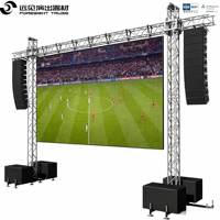 Sistema de torre de altavoces con estructura de iluminación modular portátil de aleación de aluminio, tamaño personalizado para eventos al aire libre