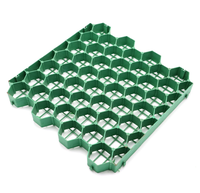 Dalles perméables en PEHD de 48 mm pour aménagement extérieur, parking, et gazon synthétique – Grille de gazon en plastique pour allée et chemin végétal
