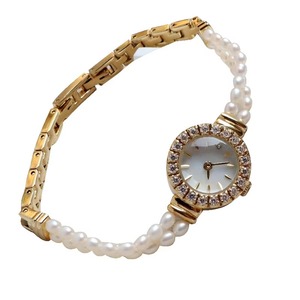 Custom Japanese Movement Quartz Women <b>Watch</b> Pearl Decoration Chian with Luxury Dial As Ladies Gift - Product Image 1