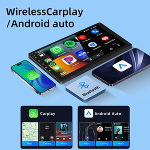 หน้าจอรถยนต์ระบบ Linux ขนาด 9 นิ้ว/10 นิ้ว, รองรับ Wireless Android <span class=keywords><strong>Auto</strong></span> & CarPlay, เครื่องเล่นมัลติมีเดีย, ระบบนำทาง, BT, DSP - Product Image 3