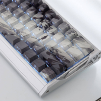 Calligraphy Theme Keycaps 135 Keys Cherry Profile Side Light Translucent PBT Keycaps for 61/64/68 Mechanical Keyboard