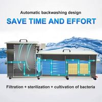 Système de filtration pour bassin à carpes Koï, pompe à eau pour bassin, lampe UV, moteur à tambour combiné, débit élevé 5m³/h, 220V/380V, garantie 1 an