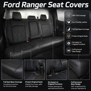 Housses de siège auto universelles, ensemble complet, cuir Nappa écologique, faciles à nettoyer, marque TOPFIT, 5 pièces, toutes saisons, garantie 1 an pour SUV - Product Image 3