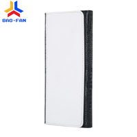 Dompet panjang Wanita sublimasi kulit buaya kosong dompet tempat kartu kredit tiga lipat cetak foto Diy