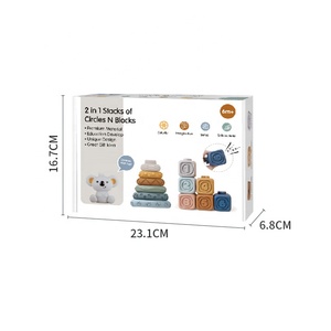 Bloques de Números y Formas <span class=keywords><strong>Konig</strong></span> Kids, Juguetes de Baño para Bebés, Bloques de Construcción Apilables Suaves Sensoriales para Bebés, Juguetes para Bebés - Product Image 4