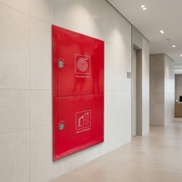 Armoire à extincteur et dérouleur de tuyau d'incendie combinés, double couche en acier verrouillable pour la protection incendie des bâtiments, appartements et usines