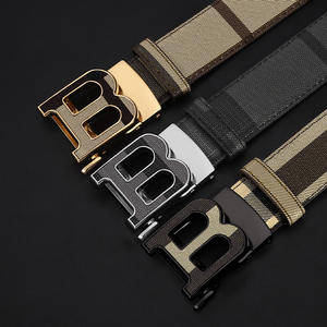 Herren Automatikgürtel aus Geprägtem Echtem Rindsleder Business Baoli Gürtel für Junge Männer - Product Image 1