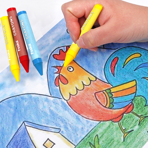Foska Chất Lượng Cao Đầy Màu Sắc Bút Chì Màu Mượt Không Độc Hại Nghệ Thuật Vẽ 10 12 Màu Sắc Bút Chì Màu Bộ Trẻ Em Giáo Dục Sơn Stick Crayon Bộ - Product Image 5