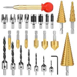 Emagi Metric <b>Step</b> <b>Drill</b> Bits Hex Shank For Nonferrous Metals Multipurpose <b>Drill</b> Bit Set - Product Image 4