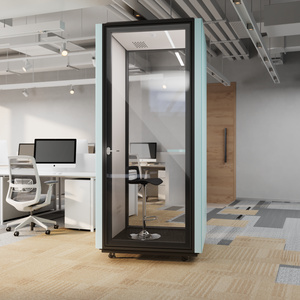 Mini Nhỏ Viên Nang Tự Làm Tư Nhân Acoustic Spund Prefab Nhà Di Động Cho Sử Dụng Trong Nhà Cách Âm Gian Hàng Di Động Văn Phòng Vỏ - Product Image 2