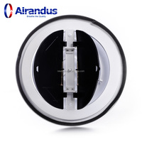 Diffuseur de plafond circulaire en aluminium réglable, flexible, facile à installer, pour système de ventilation, salle de bain