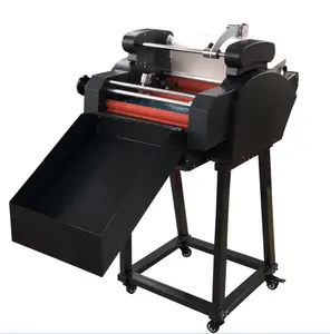 Máquina laminadora de papel caliente para alimentación y corte de papel, laminadora de rollo de 340mm/13 '', totalmente automática, a la venta