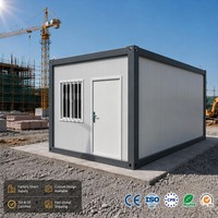 Casa Contenedor Plegable Moderna de Diseño Personalizado, Transpirable, con Paneles Sándwich, Prefabricada, Móvil, para Baños Exteriores