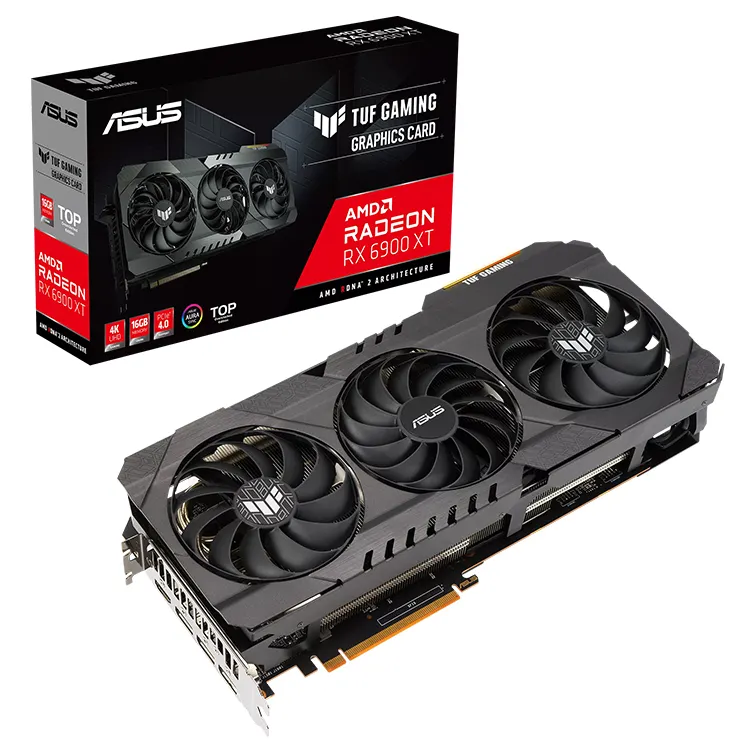 ASUS AMD Radeon TUF Gaming Radeon RX 6900 XT TOP Edition Used Graphics Card With 256 Bit PCI Express 4.0 GDDR6 Memory
