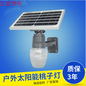 โคมไฟติดผนังพลังงานแสงอาทิตย์ 12V LED โพลีคาร์บอเนตทรงกระบอกสำหรับแสงสว่างภายนอกอาคาร - Product Image 2