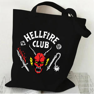 Borsa in tela Hot American <span class=keywords><strong>TV</strong></span> Series Stranger Things Stagione 5, Borsa a tracolla singola da donna, Borsa in tela alla moda per studenti Instagram - Product Image 3