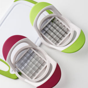 Cortador de Patatas y Picador de Verduras Manual 2 en 1 de Acero Inoxidable, Herramienta Multifunción Apta para <span class=keywords><strong>Horno</strong></span> y Reutilizable - Product Image 4