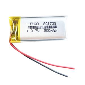 801738 <span class=keywords><strong>3</strong></span>.7v 500mah 401738 501738 601738 701738 901738 şarj edilebilir polimer lityum iyon Li-ion pil paketi - Product Image 1
