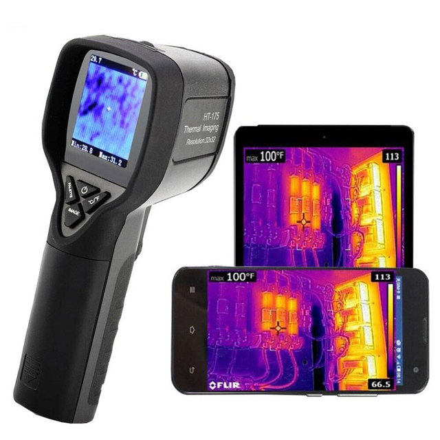 HT-175 -20-300C/-4-572F Mini LCD Digital Thermographic Camera Pyrometer Scanner Thermography Thermal Imaging Camera