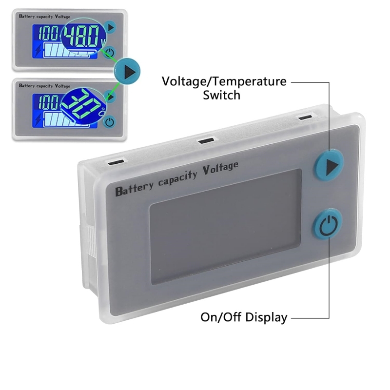 12V Batteriestatus Ladekapazität LCD Digital Anzeige Monitor Messgerät Messger 12V Batteriestatus Ladekapazität LCD Digital Anzeige Monitor Messgerät Messger