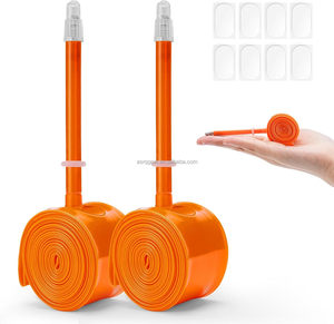 Chambres à air écologiques ASRQGOAL en TPU <span class=keywords><strong>700</strong></span> 20C-32C 45mm/65mm avec valve en alliage d'aluminium légère pour vélos BMX et vélos de route pour enfants - Product Image 2