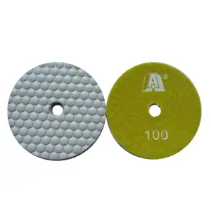 5Inch 125mm High Quality diamond abrasive tools 4inch 100mm dry polishing pad for marble