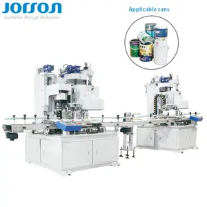 JORSON Turnkey Project Full Automatic Small Round Tin Chemical Can Maker Making Packaging Production Line Metal Packing Machine