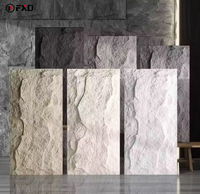 Panneaux muraux en pierre PU personnalisés, revêtements muraux en pierre artificielle, feuilles de placage en pierre pour la conception de murs extérieurs, panneaux en polyuréthane, imitation roche culturelle