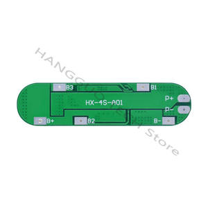 แผงป้องกันแบตเตอรี่ลิเธียมโพลิเมอร์ 4 เซลล์ 14.8V 18650 ป้องกันการชาร์จเกินและการคายประจุเกิน 16.8V จำกัดกระแส 12A รุ่น HX-4S-A01 - Product Image 3