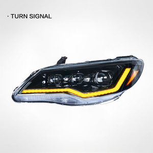 Pour <span class=keywords><strong>Civ</strong></span>-ic CIIMO FD2 2006-2012, phares LED améliorés avec DRL, <span class=keywords><strong>3</strong></span> lentilles, 12V, nouveaux accessoires de voiture, ampoule H4, 25W, 2500LM - Product Image 3