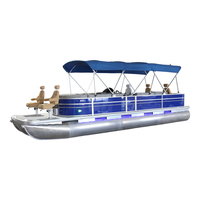 Bote Pontón de Trabajo Kinlife de 6.5m de Aluminio Barco de Lujo Tipo Yate de Calidad