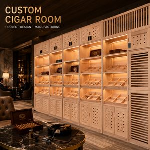 Humidor <span class=keywords><strong>de</strong></span> Cigarros Personalizado con Estanterías <span class=keywords><strong>de</strong></span> <span class=keywords><strong>Cedro</strong></span> Español, Control Climático para Proyectos <span class=keywords><strong>de</strong></span> Resorts, Hoteles y Clubes <span class=keywords><strong>de</strong></span> Miembros - Product Image 1