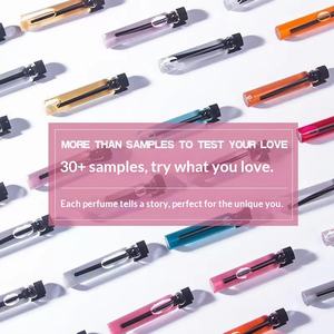 Cartes de parfum de luxe 2ml format échantillon pour homme et femme, vaporisateur Eau de Toilette, notes d'agrumes, de lait et de clou de girofle, coffret cadeau - Product Image 2