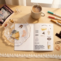 Offres Spéciales kawaii dessin animé baiser coupe feuille d'autocollant personnalisé feuille impression réutilisable autocollant livre blanc