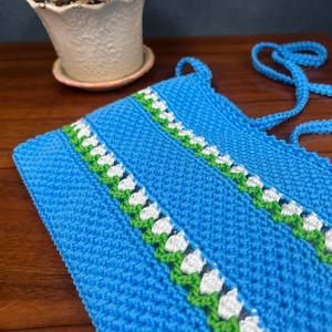 ชุดกระเป๋าและกระเป๋าเงินโครเชต์สไตล์โบฮีเมียนถักด้วยมือกระเป๋าสะพายไหล่กระเป๋าสตางค์อเนกประสงค์ - Product Image 5