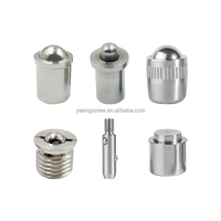 Corps moleté en acier inoxydable M8 Goupille hexagonale fendue Plongeur d'indexation à ressort Plongeurs à billes