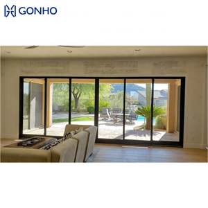 GONHO Extérieur Insonorisé Balcon Aluminium Aliding Porte Thermique Coulissante Patio Extérieur Rétractable - Product Image 3