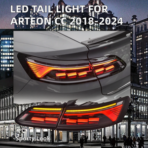 Nouveau style de voiture, feu arrière LED, DRL, signal de marche, frein, marche arrière, feu de stationnement, 100W, 10000 lm, modifié pour Volkswagen <span class=keywords><strong>Arteon</strong></span> CC - Product Image 2