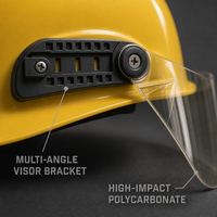 Casque de sécurité pour pompiers certifié XF44-2015, résistant aux chocs, haute résistance, avec protection ignifuge amovible