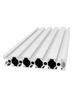 Profilé en aluminium extrudé noir 2040 à rainures en V, profilé en aluminium CNC à rainures en T, extrusion d'aluminium
