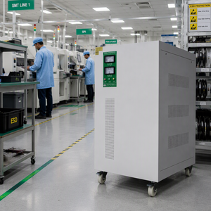 Estabilizador de Voltaje Trifásico AVR de Amplio Rango y Alta Fiabilidad para Ensamblaje de PCB, 380V/415V, Maquinaria Importada <span class=keywords><strong>a</strong></span> Granel, OEM, TNS-50KVA - Product Image 1
